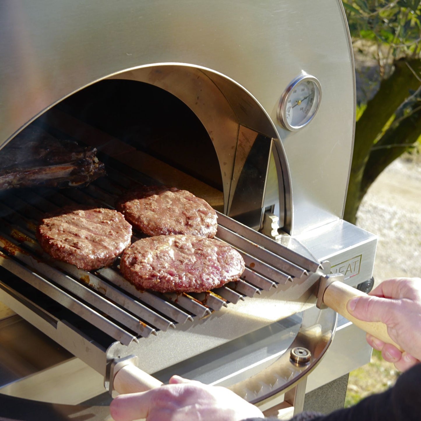 Oveneat FRRY1K028 Cooking Grill for Single Pizza Oven - Stainless Steel