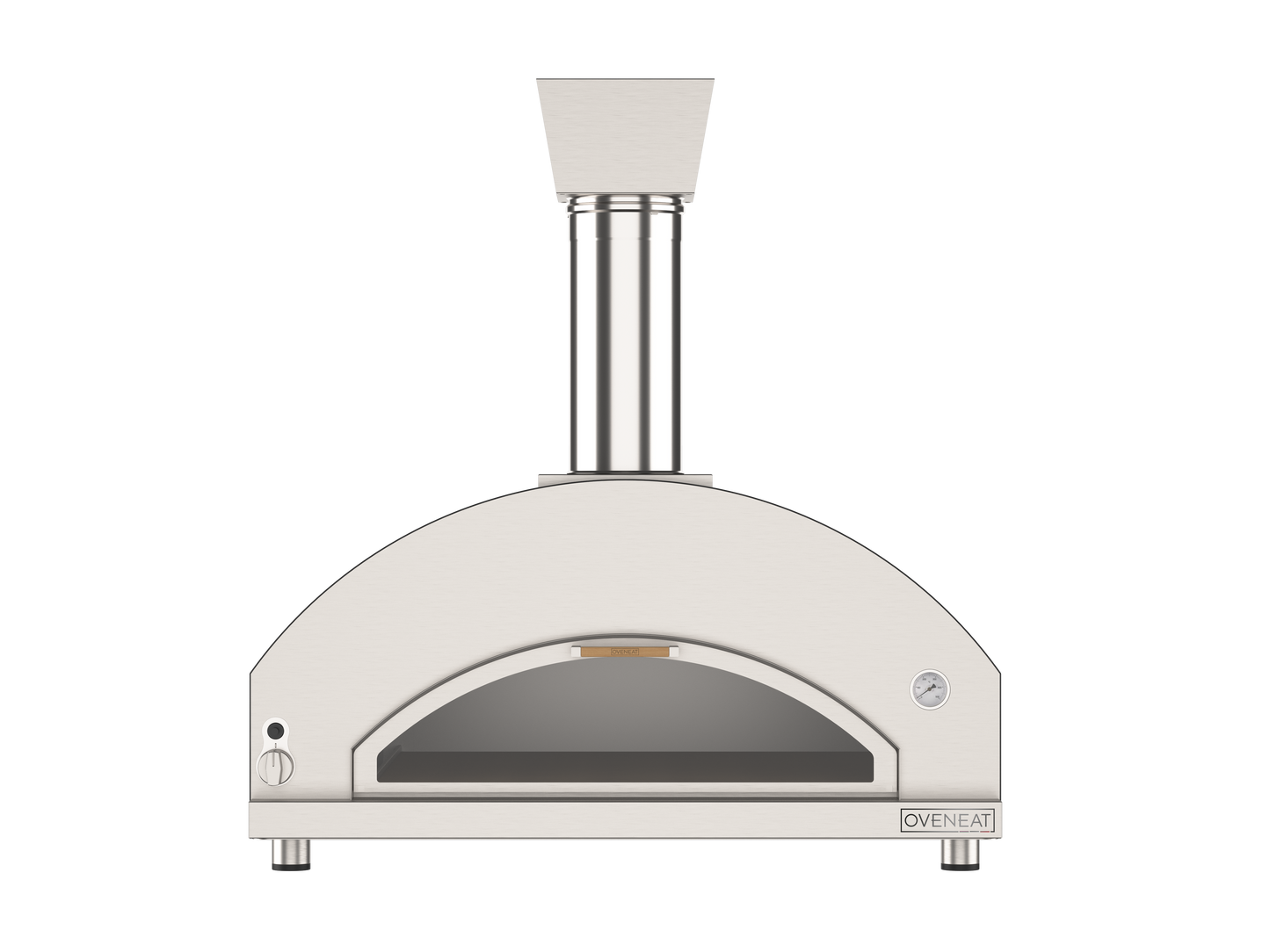Oveneat GDD-5VG Charcoal grey gas pizza oven for upto five pizzas with drop-down glass door includes pizza peel