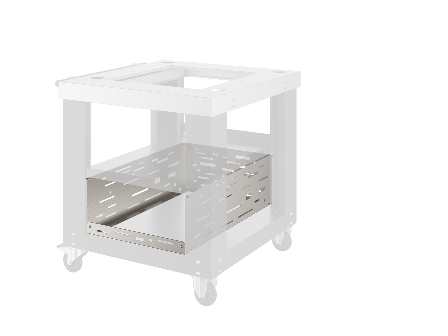 Oveneat TRRX1A012 Wood Storage for Single Pizza Oven - Stainless Steel