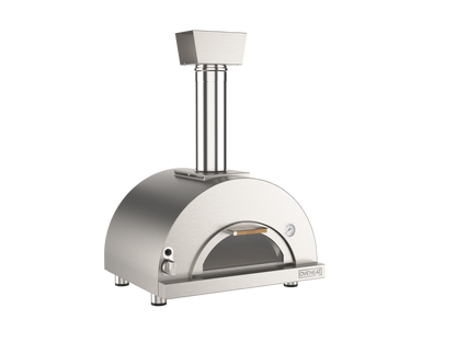 Oveneat GDD-1X Stainless Steel single gas pizza oven with glass drop-down door includes pizza peel