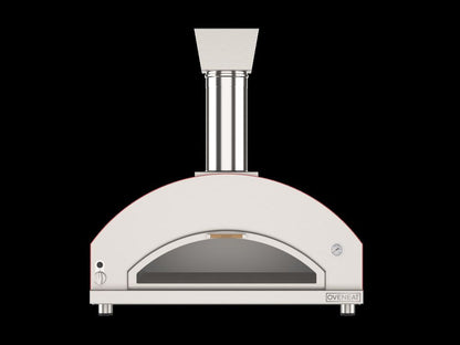 Oveneat GDD-5VR Red Gas pizza oven for upto five pizzas with drop-down glass door includes pizza peel