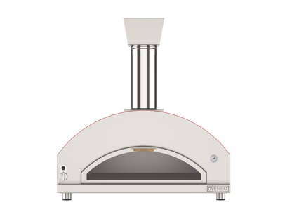 Oveneat GDD-5VR Red Gas pizza oven for upto five pizzas with drop-down glass door includes pizza peel