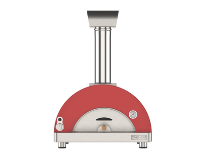 Oveneat GRX-1VR Red Gas Single Pizza Oven with Stainless Steel Door includes Pizza Peel
