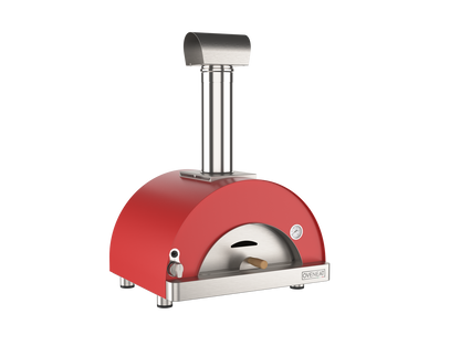 Oveneat GRX-1VR Red Gas Single Pizza Oven with Stainless Steel Door includes Pizza Peel