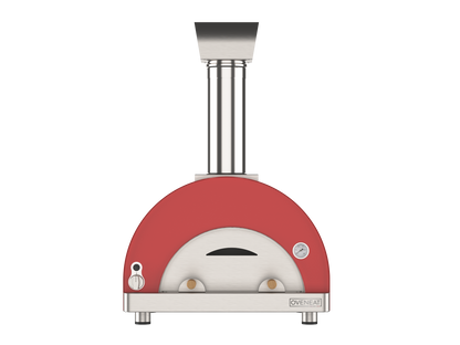 Oveneat GRX-2VR Red Gas double Pizza Oven with Stainless Steel Door includes Pizza Peel