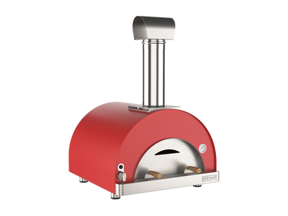 Oveneat GRX-2VR Red Gas double Pizza Oven with Stainless Steel Door includes Pizza Peel