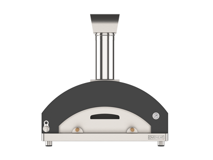 Oveneat GRX-5VG Charcoal Grey Gas Pizza Oven for upto Five Pizzas with Stainless Steel Door includes Pizza Peel