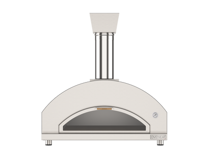 Oveneat WDD-5VG Charcoal Grey Wood Fired PIzza Oven for upto Five Pizzas with Drop-down Glass Door includes Brazier & Pizza Peel