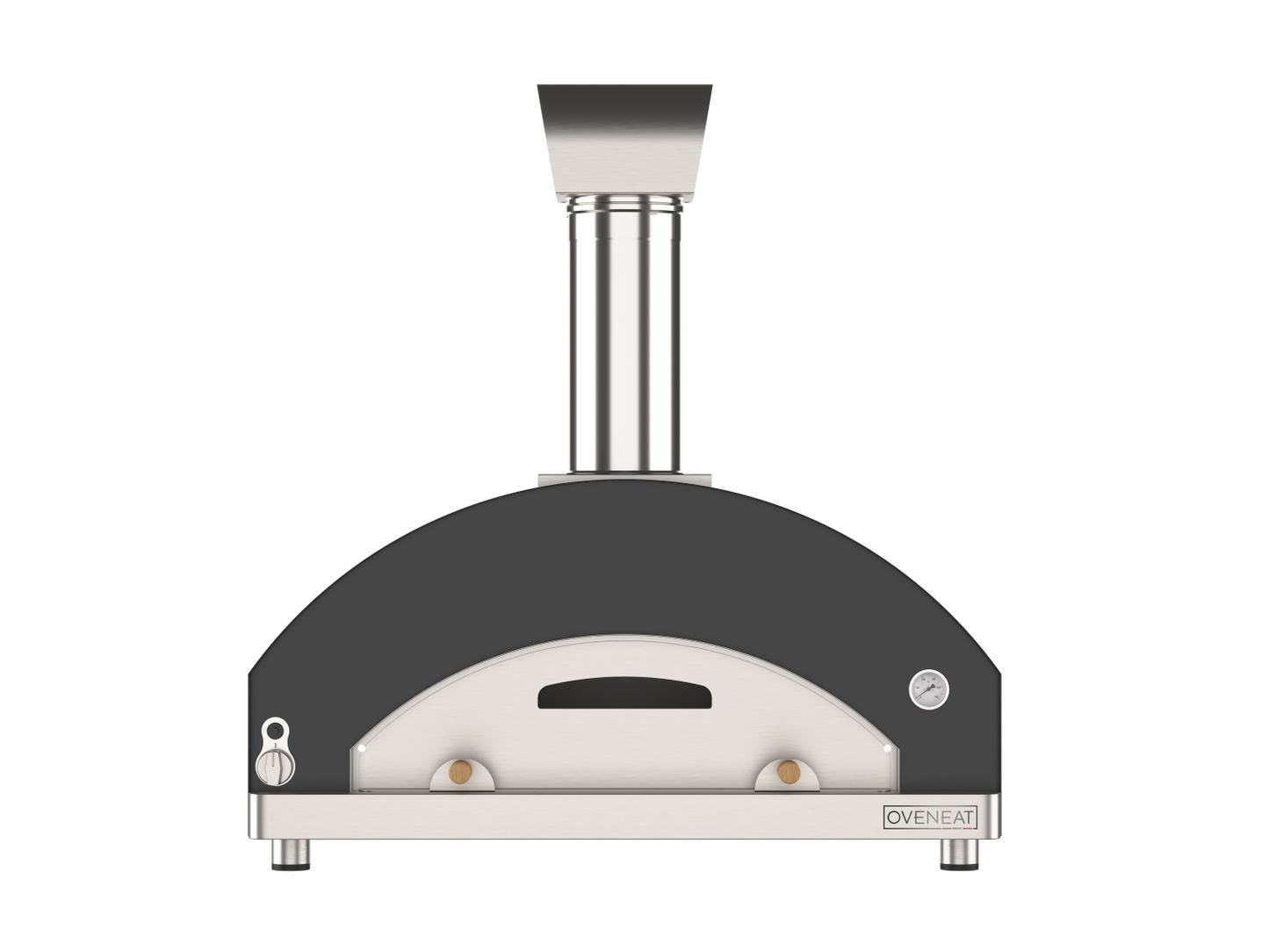 Oveneat WRX-5VG Charcoal Grey Wood Fired Pizza Oven for upto five pizzas with Stainless Steel Door Includes Brazier & Pizza Peel
