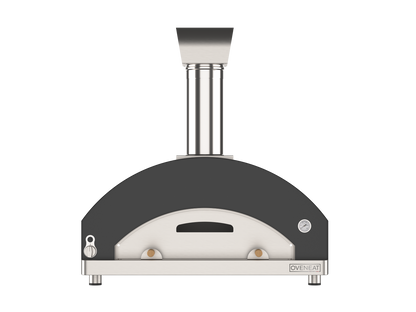 Oveneat WRX-5VG Charcoal Grey Wood Fired Pizza Oven for upto five pizzas with Stainless Steel Door Includes Brazier & Pizza Peel